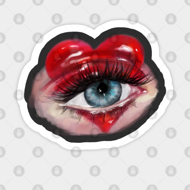 Lollypop Eye Strange Unique Gifts,Pastel Goth Sticker by ISFdraw